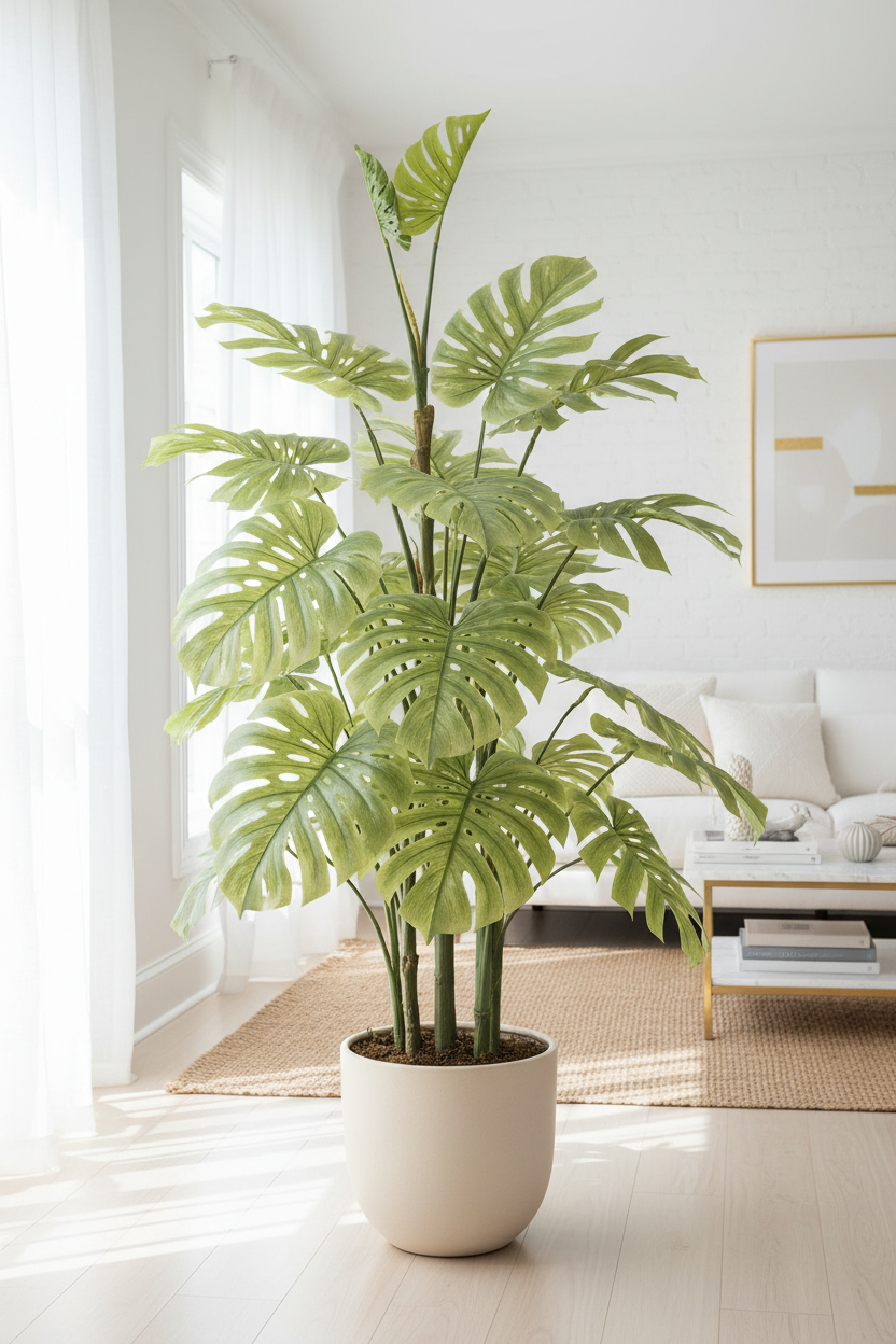 Faux Monstera Plant