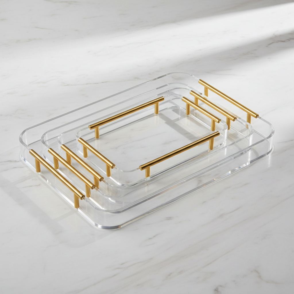 Lucite Serving Trays